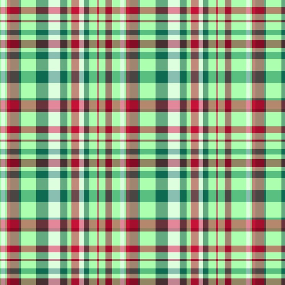 Holiday Plaid Paper Placemat Pads